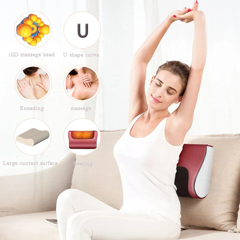 Glam Mania™ Red Pillow Massager – جهاز تدليك الوسادة الحمراء