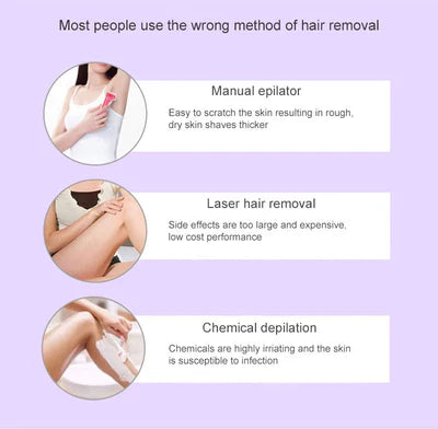 Glam Mania™Purple Epilator – آلة إزالة الشعر البنفسجية