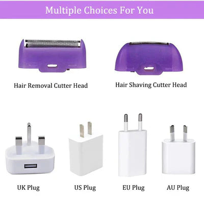 Glam Mania™Purple Epilator – آلة إزالة الشعر البنفسجية