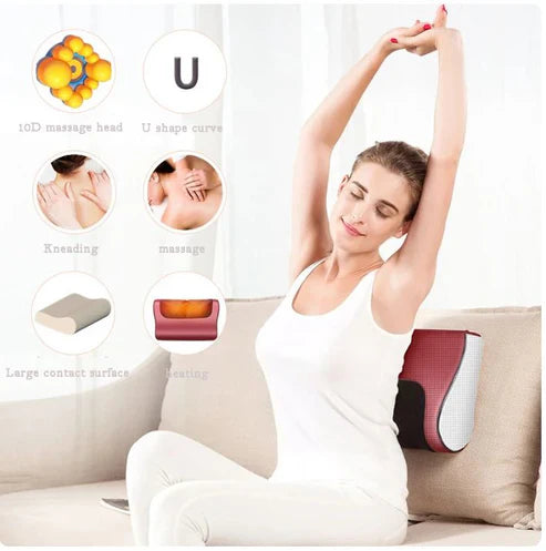 Glam Mania™ Red Pillow Massager – جهاز تدليك الوسادة الحمراء